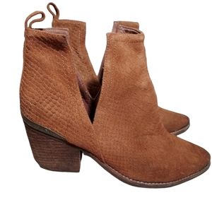 Jeffrey Campbell brown suede Cromwell Western bootie 9